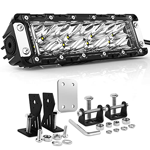 AutoFeel 10 Inch LED Light Bar Triple Rows Spot
