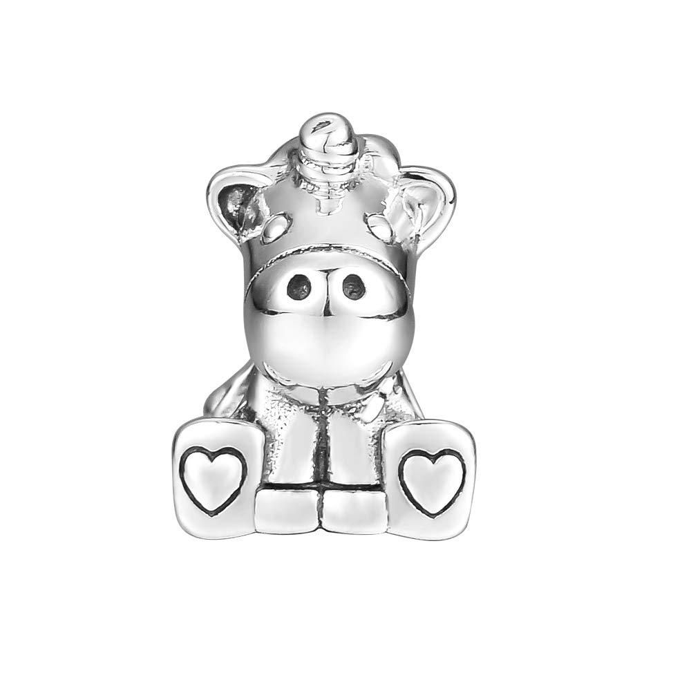 PANDOCCI 2018 Autumn Collection Bruno the Unicorn Bead 925 Silver DIY Fits for Original Pandora Bracelets Charm Fashion Jewelry