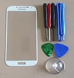 White Samsung Galaxy S4 SIV i9500 Replacement Front Screen Glass Lens & Tool Kit