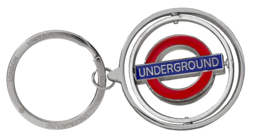London Underground Roundel Underground Spinner Keyring (gwc)