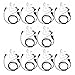 GoodQbuy 2 Pin PTT Mic Covert Acoustic Tube Earpiece Headset is Compatible with Icom Radio IC-F24S IC-F31 IC-F3 IC-F3S IC-F4 (Pack of 10)