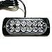 VSLED 12 LED Red-White Light 16-Flashing Mode Car Truck Warning Caution Emergency Construction Strobe LED LightBar
