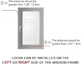 BeeGo Window Restrictor for UPVC Child Proof Cat Guard No Drill Lock White view 6