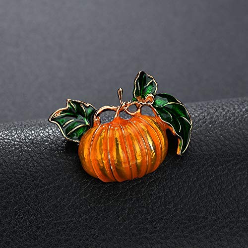 KimYoung Cute Enamel Lapel Pin Sets Carton Animal Brooch Pin (Cute Pumpkin)