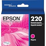 Genuine OEM Magenta Ultra Ink Cartridge Epson 220 WorkForce DuraBrite WF-2630WF WF-2650 WF-2660 - T220320 - Yield 165 pages