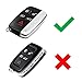 iJDMTOY (1) Exact Fit Glossy Metallic Black Smart Key Fob Shell Cover For 2010-2016 Land Rover 5-Button Key Fit Ranger Rover Sport, Range Rover, LR4, Evoque, etc