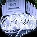 VMANOO Outdoor String Lights 120 LED Battery Operated String Fairy Christmas Lighting Decor Timer for Outdoor Indoor Garden Patio Lawn Holiday Bedroom Wedding Xmas Decorations (White)