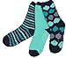 Tipi Toe Women's 3-Pairs Winter Snoflakes Anti-Skid Soft Fuzzy Crew Winter Socks, (sock size 9-11) Fits shoe size 6-9, FZ08-A