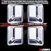 A-PADS Compatible with(Just Overlay Stick on, NOT for Replacement) 4 Chrome Door Handle Cover for 1999-2006 07 08 09 10 11 12 13 14 15 2016 Ford F250/F350/F450 SuperDuty - Without Passenger Keyhole