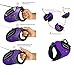 COLJOY Retractable Dog Leashes, Heavy Duty Nylon No Tangle Pet Leash Dog Lead 16ft for Small Medium Large Dogs up to 110lbs with One Button Break & Lock and Easy Instant Retraction, 1pc Purple
