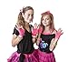 PAXCOO Women's 80s Outfit Costume Accessories Set Neon Headband Earrings Fishnet Gloves Leg Warmers Necklace Bracelet
