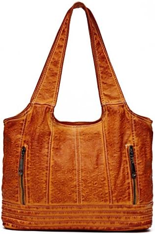 Ali Victory Large Women Hobo Shoulder Bags PU Leather Handbags Fashion Tote (Brown)