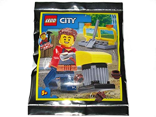 LEGO City Harl Hubbs with Tamping Rammer Foil Pack Set 952018 (Bagged)