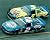2X AUTOGRAPHED Mark Martin (Kelloggs) & Kurt Busch (Miller Lite) NASCAR Racing On Track 8X10 Glossy Photo with COA