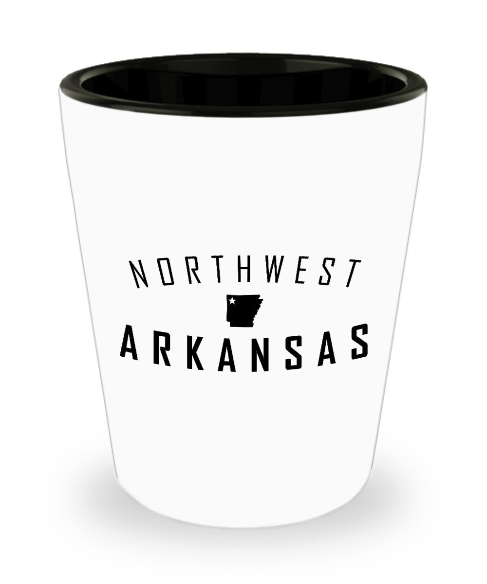 NWArkansas Shot Glass! State Map with Star - Perfect gifts those that Love to Share All Things Northwest Arkansas!