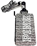 Victorias Secret Lanyard ID Holder Zipped Wallet case Grey Marl