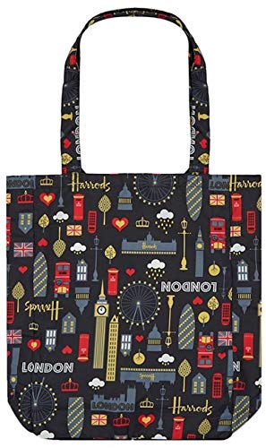 Harrods London - Glitter London Pocket Shopper Bag - USA Stock