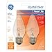 GE Lighting 75341 Flame Shaped Bulb, 40W, Clear, 2-Pack