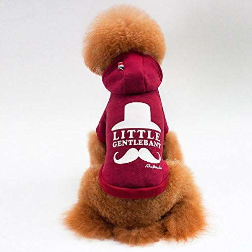 Cookinty ペット服 ドッグウエア プリント トレーナー フード付き お出かけ フード付き 犬服 つなぎ 犬の服 ドッグウエア コスチューム コスプレ 可愛い 人気 洋服 猫服 快適 春秋冬 秋冬 ペット用品 小型犬 中型犬 お散步 お出かけ クリスマス セール 暖かい 綿製 防寒
