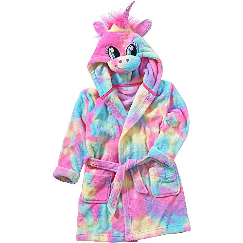 Crazy Childs Boys Girls Dinosaur Bath Robe Dressing Gown Supersoft Fleece