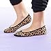 Nufoot Ballet Flats Women's Slippers, Travel Slippers, Yoga Socks, Indoor Shoes, Leopard Print, Large