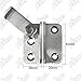 Alise Flip Latch Gate Latch,Shed Door Latch Barn Door Lock Shed Lock Shed Latch,Stainless Steel Locking Latches for Shed Barn Fence Chicken Dog Cage Window Cabinet Backyard Garage,Brushed,S-Size
