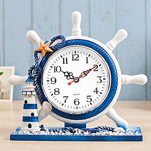Daisy House Mediterranean Style Nautical Silent Desk Clock Lighthouse