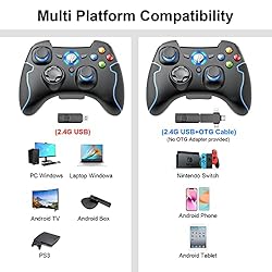 EasySMX Wireless Game Controller, 2.4G Wireless