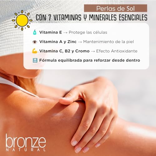 DRASANVI Acelerador de bronzeamento | Betacaroteno | Protege a pele dos raios UVA e previne o envelhecimento |Rosa Mosqueta, Tomate, Cenoura e Algas Dunaliella, Vitamina E, Licopeno, Luteína|30days