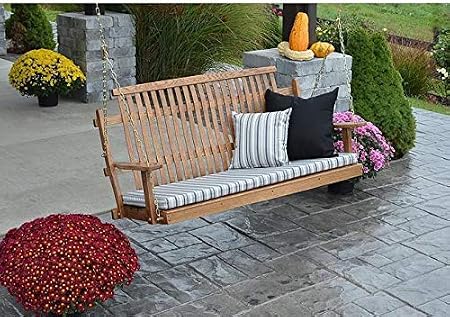 Amazon Com A L Furniture Co 4 Bent Oak Porch Swing Chains Included Ships Free In 5 7 Business Days Garden Outdoor