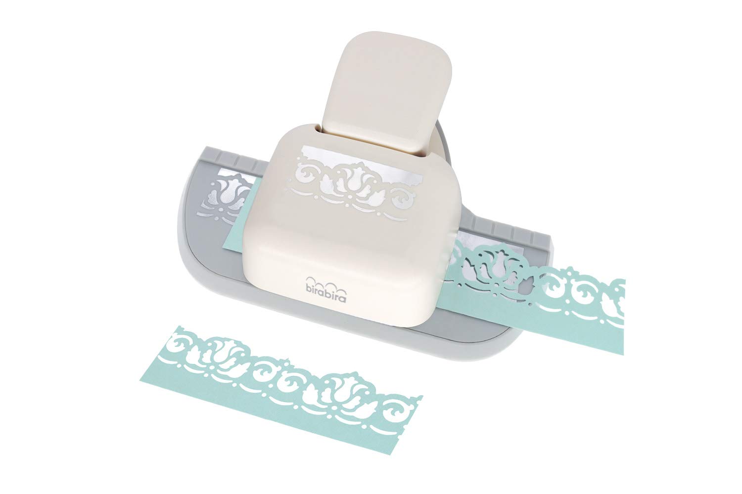 Bira Deep Edger Border Craft Punch for Scrapbooking Cards Arts (Tulip)