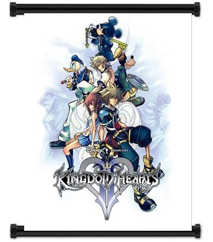 Amazon.com: Kingdom Hearts Game Fabric Wall Scroll Poster 