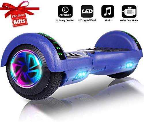 jolege Hoverboard 6.5" Self Balancing Scooter Electric Hover board, Child birthday present, UK & EU Charger Adapter, UL2272 Certified