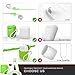 Aopetio Airpods Case, Protective Silicone Skin Cover for Apple Airpods with Magnetic Strings/Strap (Green)