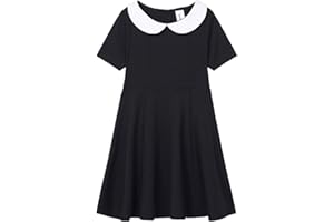 Mud Kingdom Girls Peter Pan Collar Dress Back to School Uniform