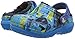 crocs Kids' Classic Lined Graphic Clog, Ocean/Navy, 10 M US Toddler