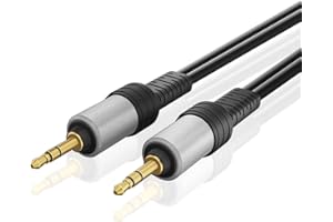 TNP Premium Gold Plated 3.5mm Audio Cable (50 Feet) - Male to Male AUX Auxiliary Stereo Headset Jack Adapter Wire Cord Plug C