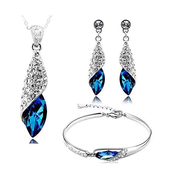 Valentine-Gift-By-Shining-Diva-Italian-Designer-Non-Precious-Metal-Jewellery-Set-for-Women-Blue-rrsdcmb208
