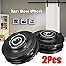 SAFETYON 2X POM Material Sliding Barn Door Wheel Sliding Door Hardware Closet Hardware Roller Cabinet Window Pulley Black