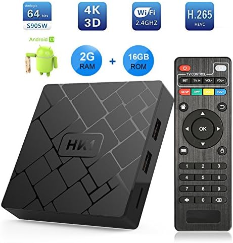 Android 7.1 TV Box - LIVEBOX HK1 2018 Version Android TV Box with 2GB RAM 16GB ROM Amlogic S905W Quad Core A53 64 Bits,Supporting 4K (60Hz) Full HD/3D/H.265/WiFi 2.4GHz