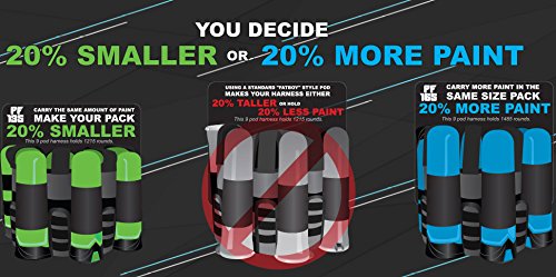 Virtue PF165 Press Flick Locking Lid Paintball Pods - 6 Pack - Lime