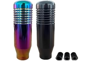 Artgol 2 Pcs (Neon&Black Color) Gear Shifter Knobs and Adapter Replacement for Logitech G29 G920 G923 G27 Driving Force Stick - Aluminum Weighted Shift Knob - Gear Shifting Lever Handle