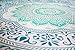 Majestic Mint Mandala Tapestry Bedding with Pillow Covers, Bohemian Hippie Wall Hanging, Picnic Blanket or Beach Throw, Indian Hippy Mandala Bedspread for Bedroom Decor, Queen Size Teal Boho Tapestry