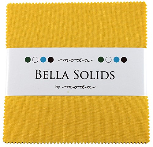 Bella Solids Yellow Moda Charm Pack By Moda Fabrics; 42-5