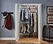 ClosetMaid 22873 ShelfTrack 4ft. to 6ft. Adjustable Closet Organizer Kit, White