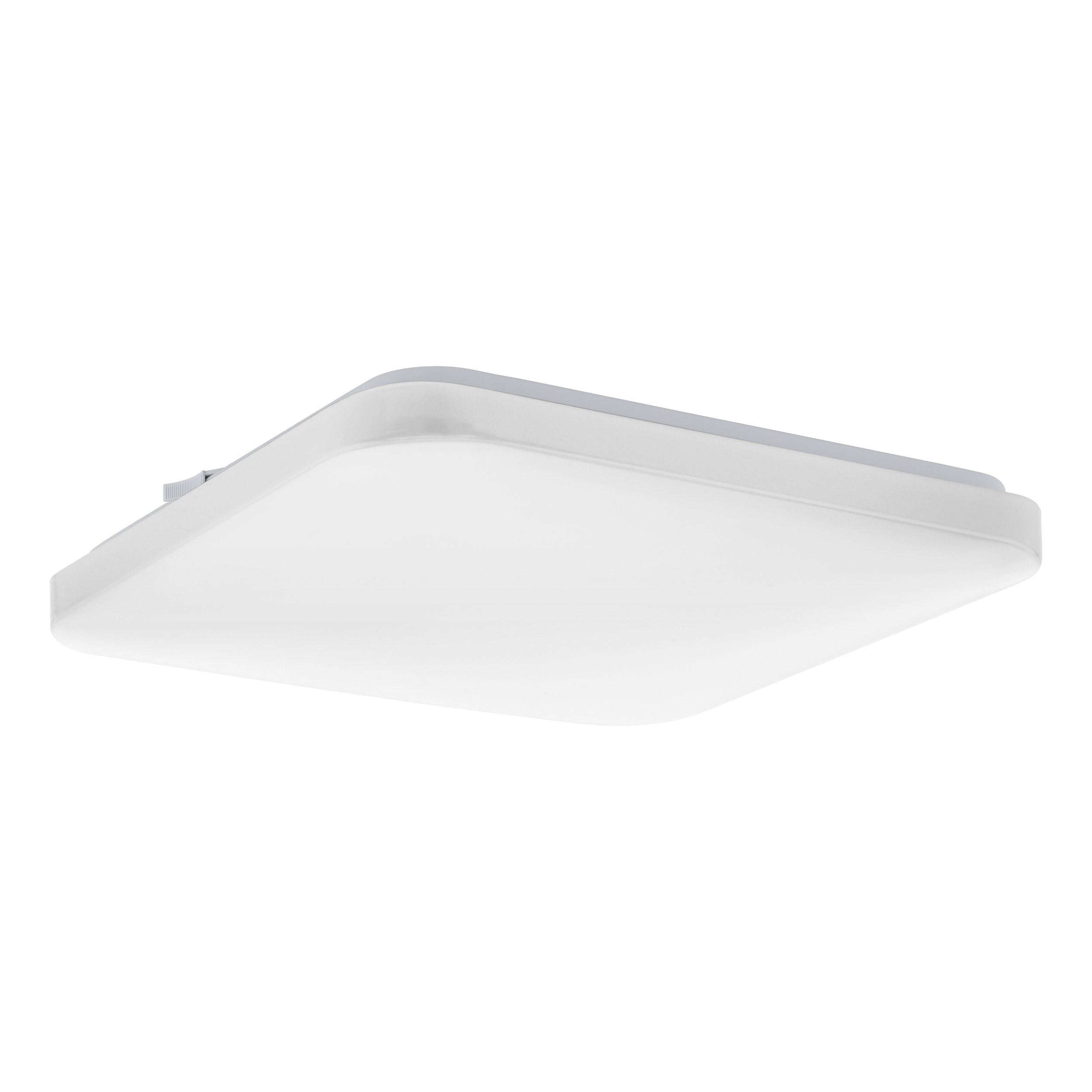 EGLO Frania LED Ceiling Light 1-Bulb Ceiling Light Material: Steel/Plastic/Colour: White Length 33 cm