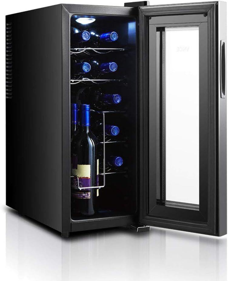GXFC 12 Bottle Wine Cooler Quiet Operation Thermoelectric Wine Fridge