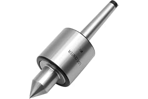 MDEOOSKY MT1 Live Center, 60 Degree Morse Taper 1MT, 5000 Max RPM, Precision Lathe Medium Duty Live Tailstock Center for Triple Bearing Lathe Medium Duty CNC Work