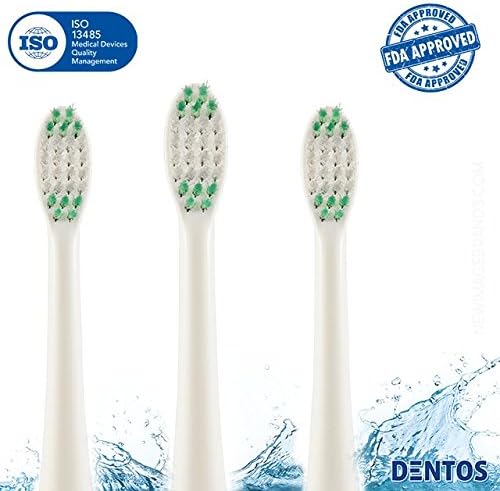 Philips Sonicare Toothbrush Replacement Heads (4-pack) Dentos Pro Sonic | Sensitive Teeth &amp; Gum Care | Plaque and Tartar Control | Dental Safe, FDA Approved Accessories