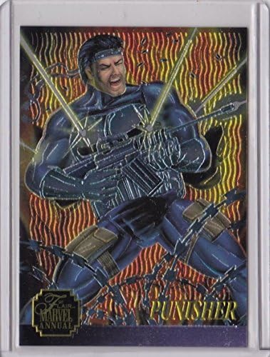 1995 FLAIR MARVEL ANNUAL CHASE CARD CHROMIUM LIMITED EDITION #9 OF 12 PUNISHER